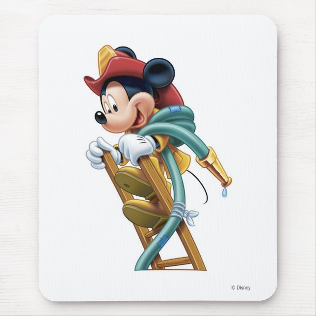 Mickey Mouse Fireman on Ladder Pad (Front)