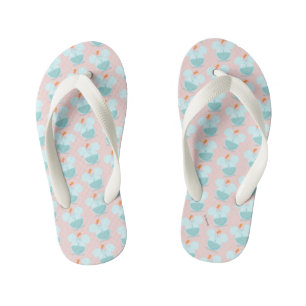 Mickey Mouse Fish Bowl Icon Kid's Flip Flops