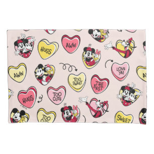 Mickey Mouse & Friends   Valentine Heart Candy Pillowcase