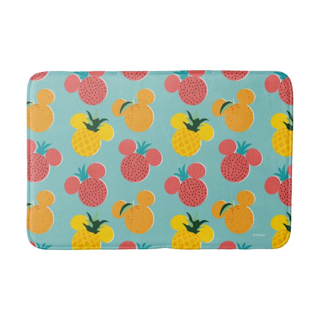 Mickey Mouse Fruit Icon Pattern Bath Mat (Front)