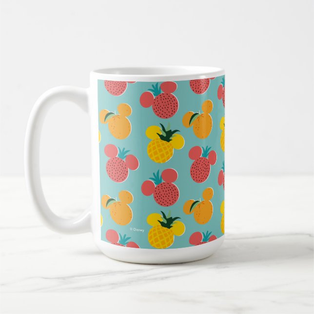 Mickey Mouse Fruit Icon Pattern Coffee Mug (Left)
