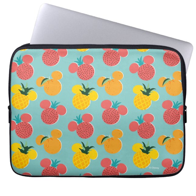 Mickey Mouse Fruit Icon Pattern Laptop Sleeve (Front)