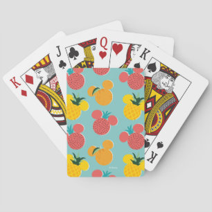 Mickey Mouse Fruit Icon Pattern Playing Cards