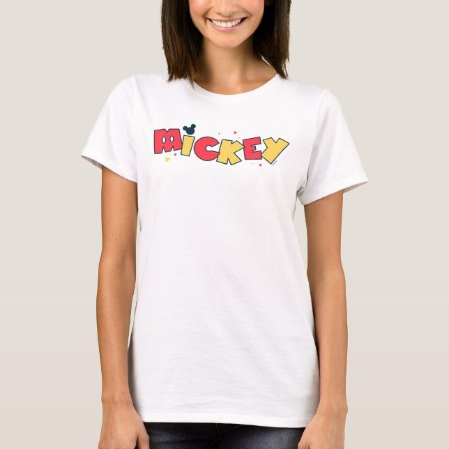 Mickey Mouse | Fun Font Mickey T-Shirt (Front)