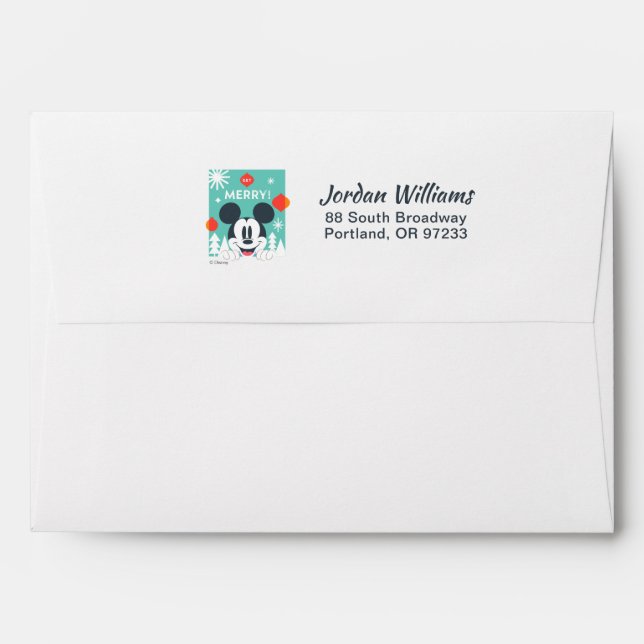 Mickey Mouse | Get Merry! Envelope (Back (Top Flap))