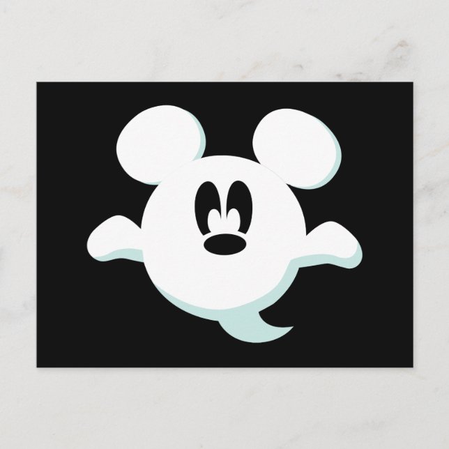 Mickey Mouse Ghost Postcard (Front)