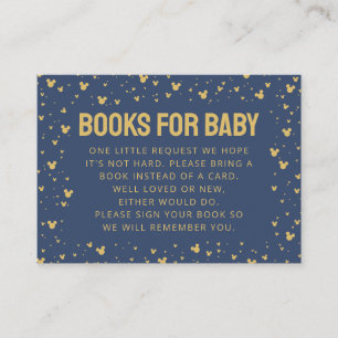 Mickey Mouse Gold Confetti Books for Baby Insert
