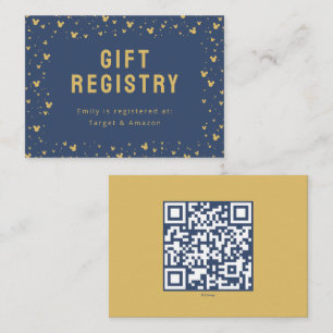 Mickey Mouse Gold Confetti Registry Insert