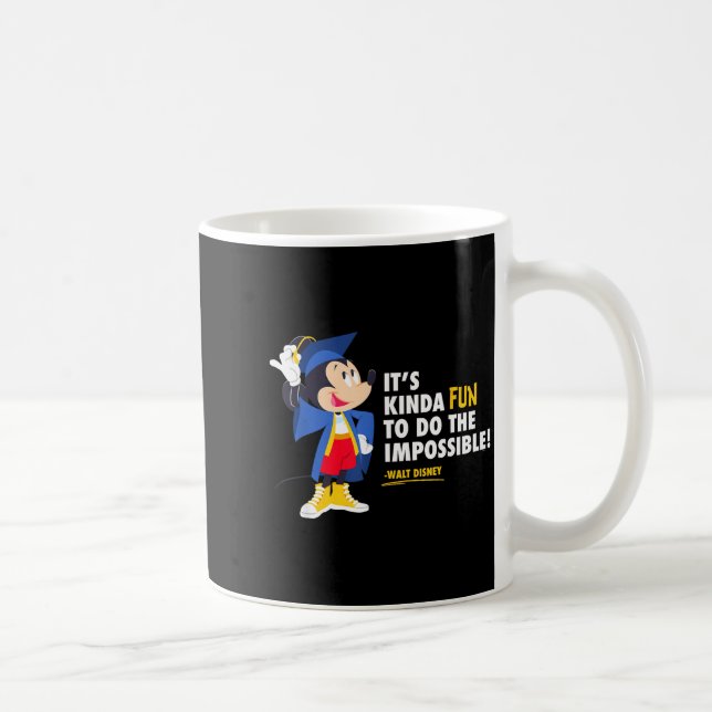 Mickey mouse graduation new grad do the impossible coffee mug (Right)