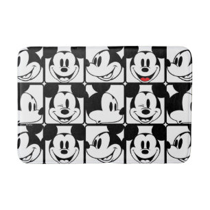 Mickey Mouse   Grid Pattern Bath Mat