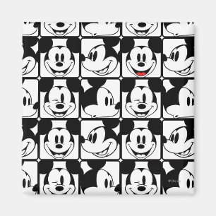 Mickey Mouse   Grid Pattern Magnet