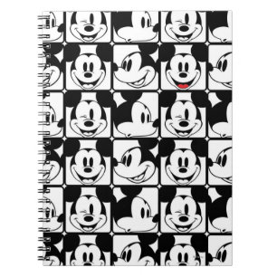 Mickey Mouse   Grid Pattern Notebook