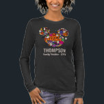 Mickey Mouse Halloween Family Vacation Tri-Blend Shirt<br><div class="desc">Celebrate spooky season in Disney style with this fun Halloween shirt featuring a colourful Mickey Mouse head filled with cute Halloween icons. The design includes playful pumpkins, friendly ghosts, candy corn, bats, and smiling skulls surrounding the bold text “Happy Halloween.” Beneath the artwork, your family name and vacation year are...</div>