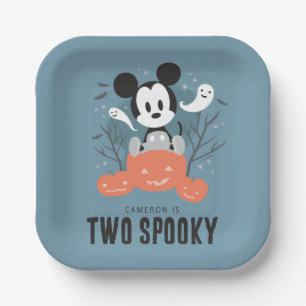Mickey Mouse   Halloween Two Spooky Birthday  Paper Plate