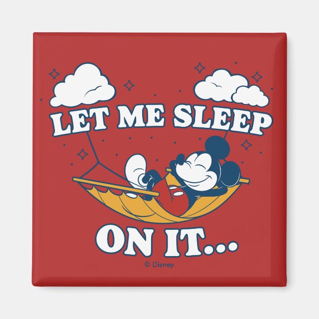 Mickey Mouse Hammock "Let Me Sleep On It…" Magnet (Front)