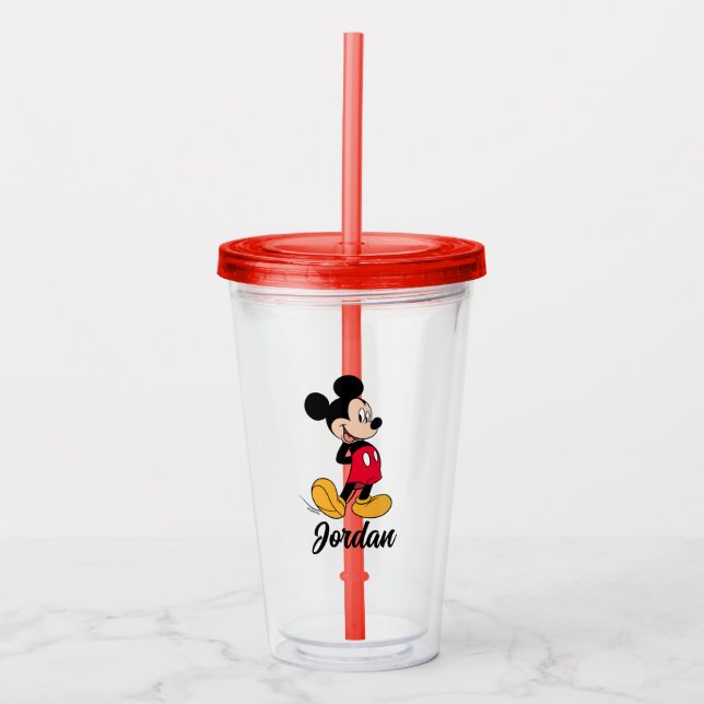 Mickey Mouse Hands Behind Back Acrylic Tumbler (Front)