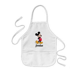 Mickey Mouse Hands Behind Back Kids Apron