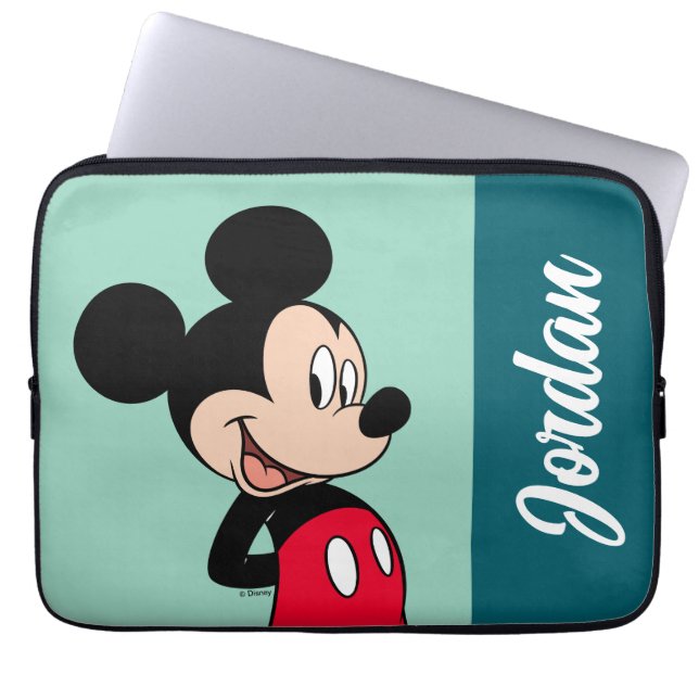 Mickey Mouse Hands Behind Back Laptop Sleeve (Front)