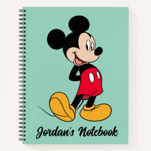 Mickey Mouse Hands Behind Back Notebook
