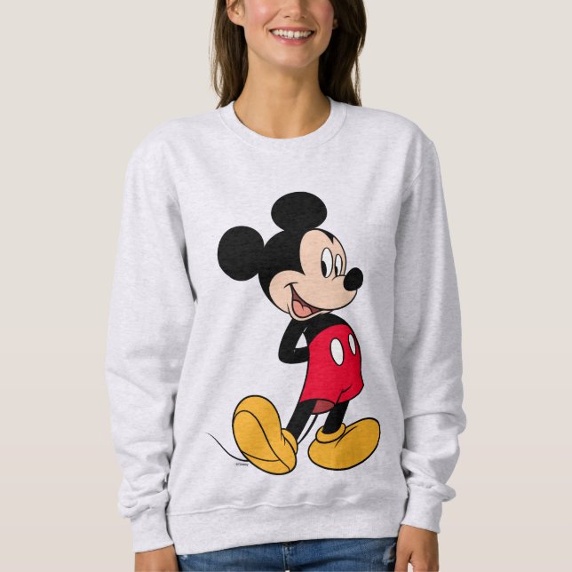Mickey Mouse Hands Behind Back Sweatshirt (Front)