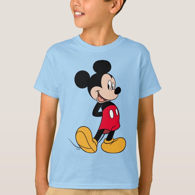 Mickey Mouse Hands Behind Back T-Shirt (Front)
