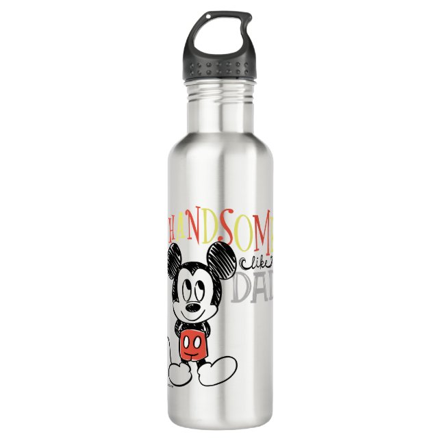Mickey Mouse | Handsom Like Dad 710 Ml Water Bottle (Front)