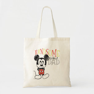 Mickey Mouse   Handsom Like Dad Tote Bag