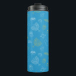 Mickey Mouse | Hanukkah Icons Pattern Thermal Tumbler<br><div class="desc">Happy Hanukkah from Mickey! This fun graphic features all your favourite Hanukkah things in a simple blue,  white and yellow pattern.</div>