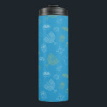 Mickey Mouse | Hanukkah Icons Pattern Thermal Tumbler<br><div class="desc">Happy Hanukkah from Mickey! This fun graphic features all your favourite Hanukkah things in a simple blue,  white and yellow pattern.</div>