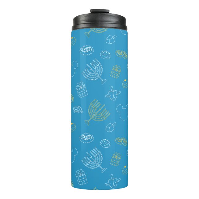 Mickey Mouse | Hanukkah Icons Pattern Thermal Tumbler (Front)