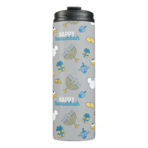 Mickey Mouse   Happy Hanukkah Pattern Thermal Tumbler