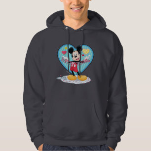 Mickey Mouse Happy Valentines Day Cutout Hoodie