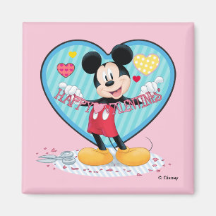 Mickey Mouse Happy Valentines Day Cutout Magnet