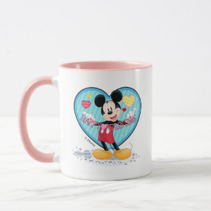 Mickey Mouse Happy Valentines Day Cutout Mug