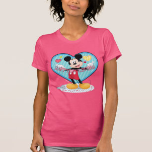 Mickey Mouse   Happy Valentines Day Cutout T-Shirt