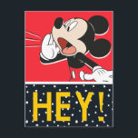Mickey Mouse - Hey! Postcard<br><div class="desc">Spread some Disney cheer and let the ones you love know they're in your thoughts and in your heart!</div>