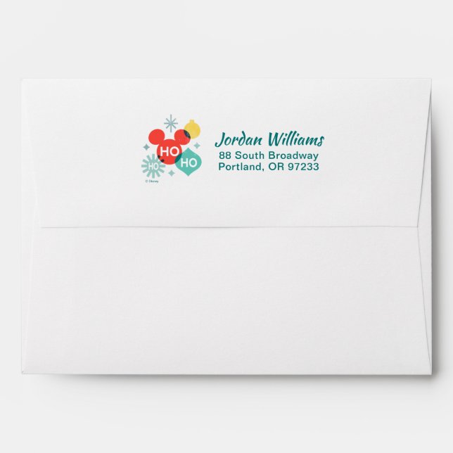 Mickey Mouse |  Ho Ho Ho Envelope (Back (Top Flap))