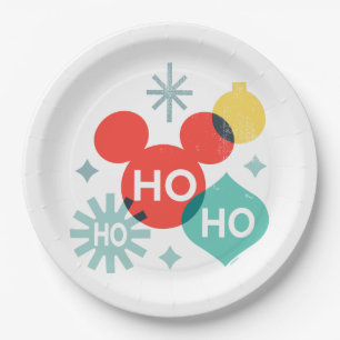 Mickey Mouse    Ho Ho Ho Paper Plate