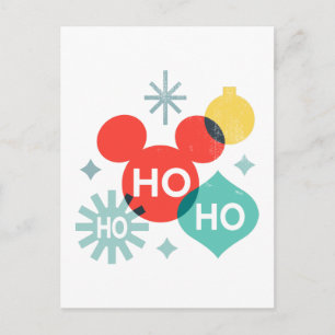 Mickey Mouse    Ho Ho Ho Postcard