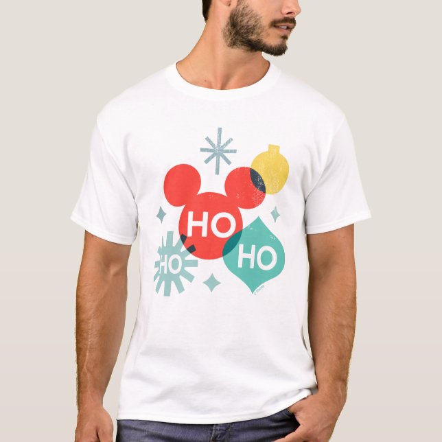 Mickey Mouse |  Ho Ho Ho T-Shirt (Front)