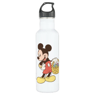Mickey Mouse Holding Basket of Easter Eggs 710 Ml Water Bottle
