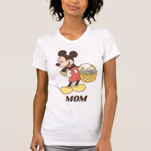 Mickey Mouse Holding Basket of Easter Eggs T-Shirt