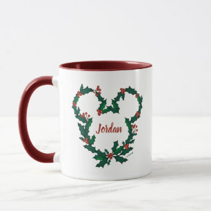 Mickey Mouse Holiday Wreath Mug
