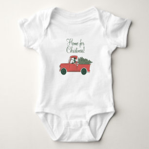 Mickey Mouse   Home for Christmas Baby Bodysuit