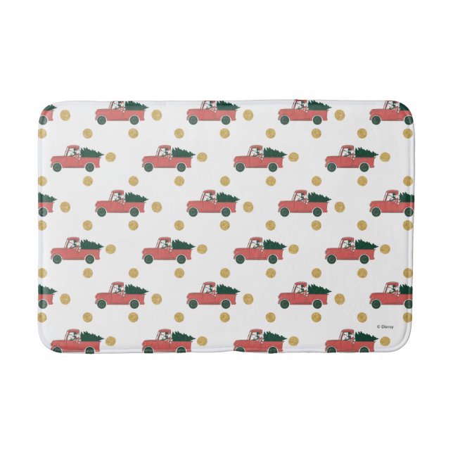 Mickey Mouse | Home for Christmas Pattern Bath Mat (Front)
