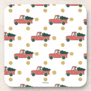 Mickey Mouse   Home for Christmas Pattern Coaster