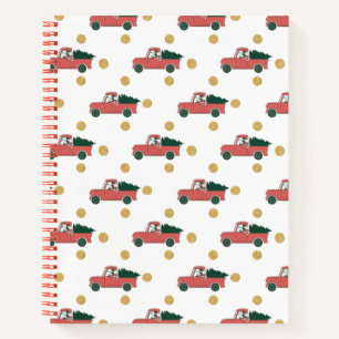 Mickey Mouse   Home for Christmas Pattern Notebook