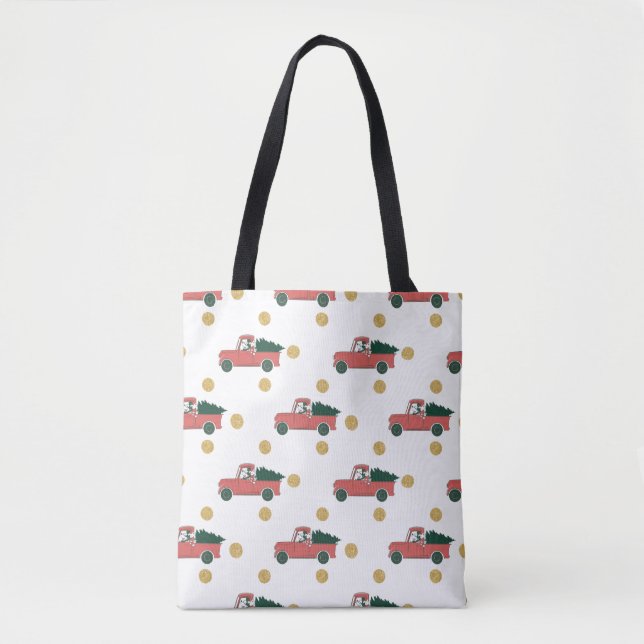 Mickey Mouse | Home for Christmas Pattern Tote Bag (Front)