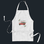 Mickey Mouse | Home for Christmas Standard Apron<br><div class="desc">Celebrate the holiday and your love of Mickey with this cute graphic featuring Mickey driving his red pickup truck with his Christmas tree.</div>