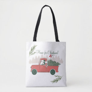 Mickey Mouse   Home for Christmas Tote Bag